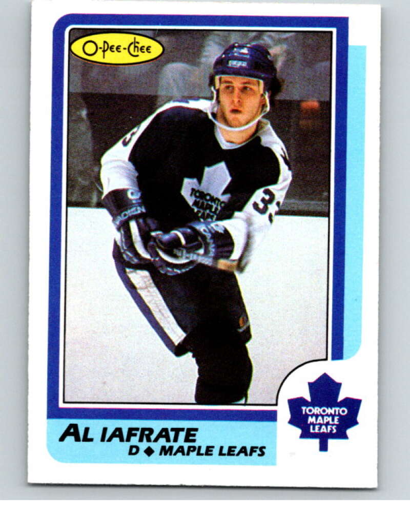 1986-87 O-Pee-Chee #26 Al Iafrate  Toronto Maple Leafs  V63250 Image 1