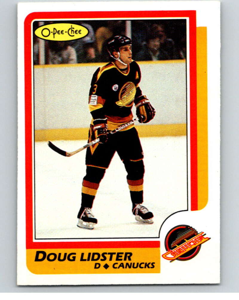 1986-87 O-Pee-Chee #32 Doug Lidster  Vancouver Canucks  V63263 Image 1