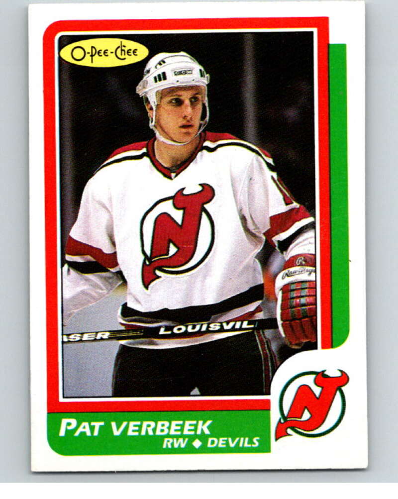 1986-87 O-Pee-Chee #46 Pat Verbeek  New Jersey Devils  V63287 Image 1