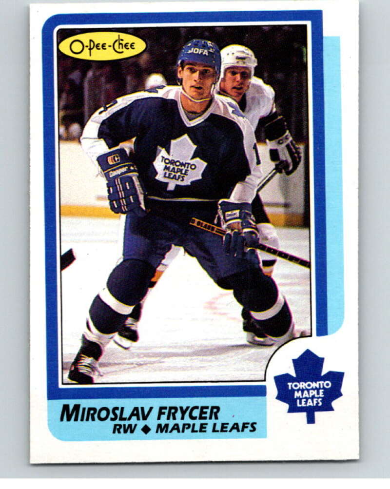 1986-87 O-Pee-Chee #68 Miroslav Frycer  Toronto Maple Leafs  V63325 Image 1
