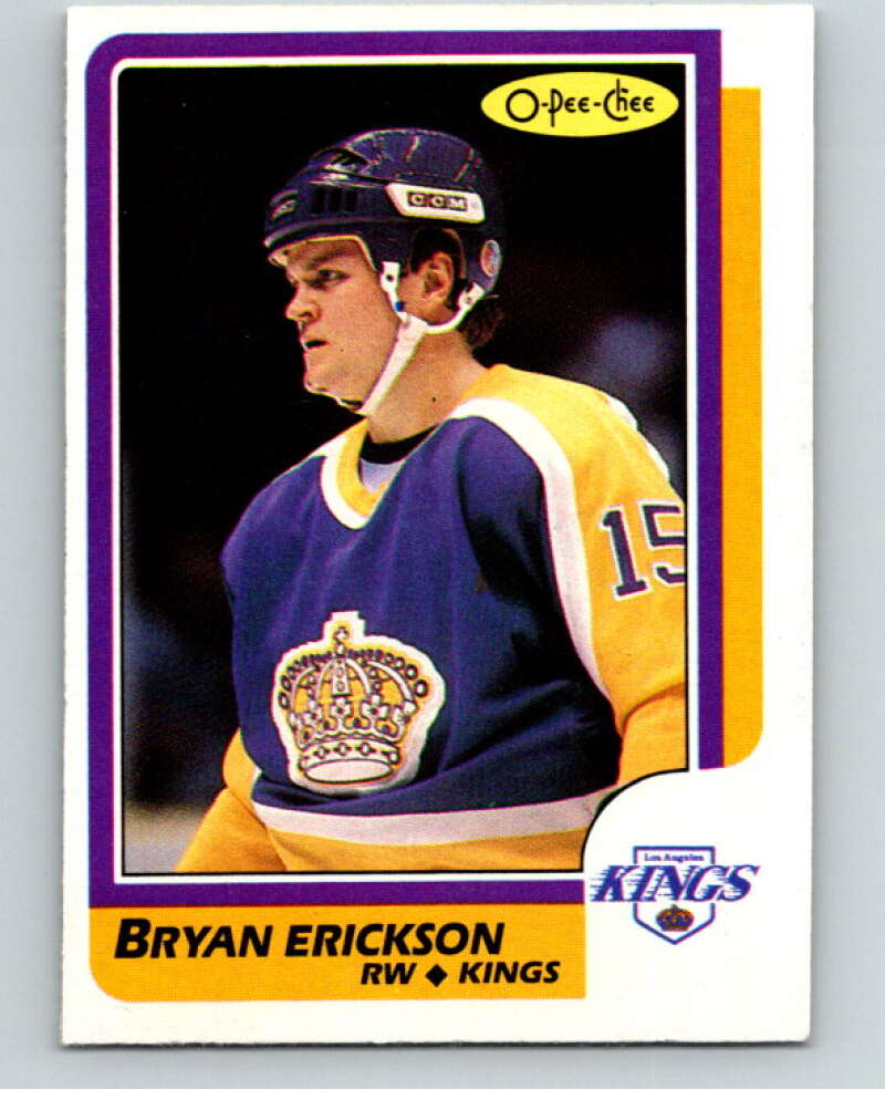 1986-87 O-Pee-Chee #101 Bryan Erickson  Los Angeles Kings  V63407 Image 1