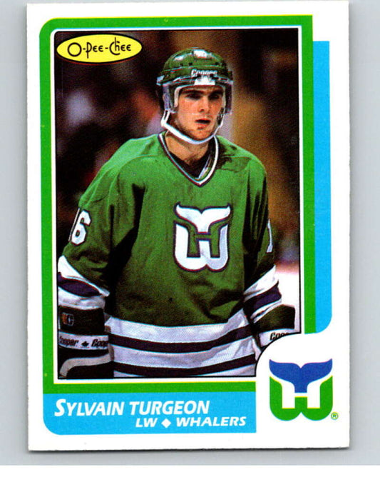 1986-87 O-Pee-Chee #103 Sylvain Turgeon  Hartford Whalers  V63411 Image 1