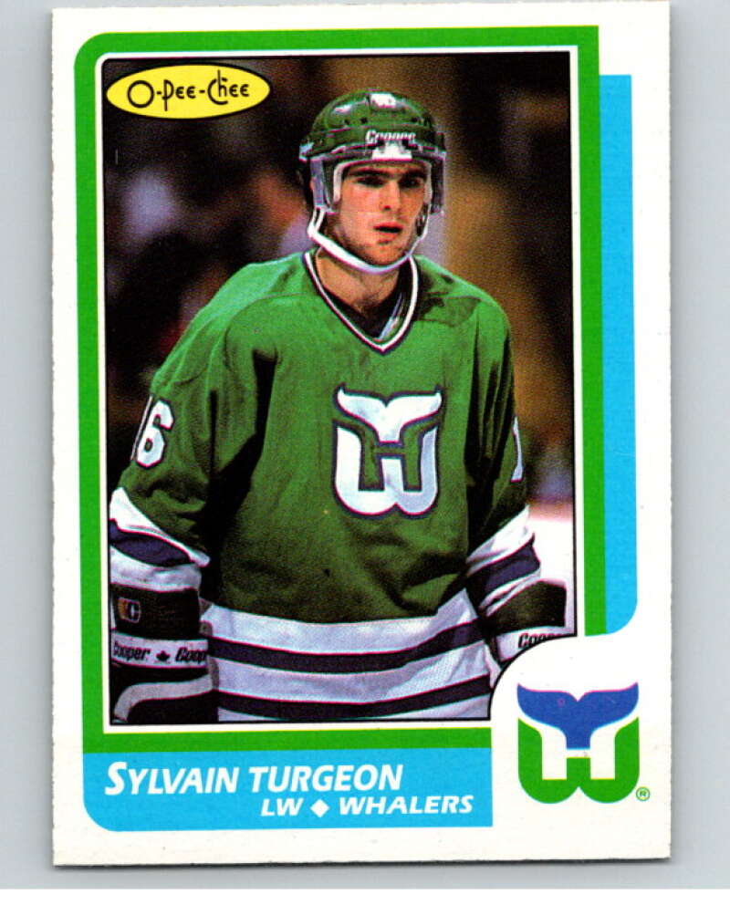 1986-87 O-Pee-Chee #103 Sylvain Turgeon  Hartford Whalers  V63412 Image 1