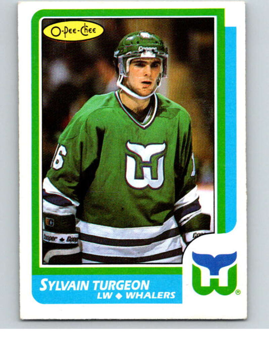 1986-87 O-Pee-Chee #103 Sylvain Turgeon  Hartford Whalers  V63413 Image 1