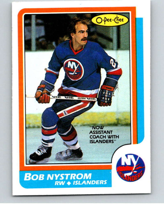 1986-87 O-Pee-Chee #104 Bob Nystrom  New York Islanders  V63414 Image 1