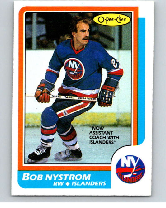 1986-87 O-Pee-Chee #104 Bob Nystrom  New York Islanders  V63415 Image 1