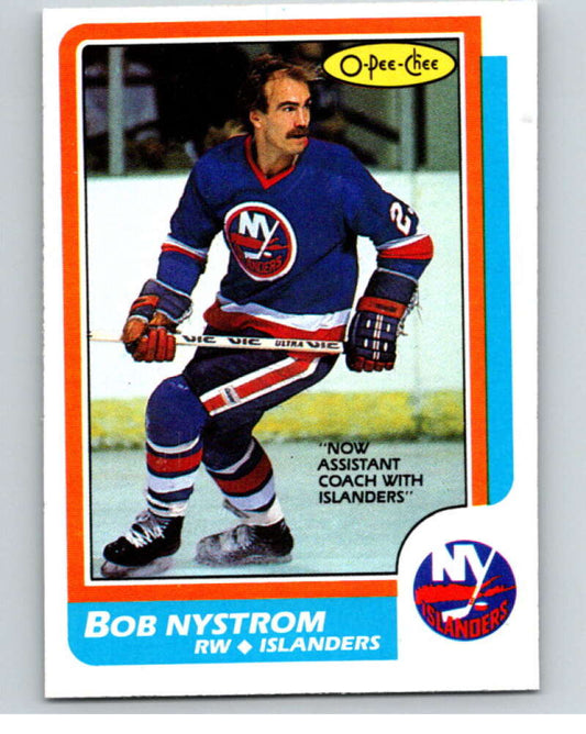 1986-87 O-Pee-Chee #104 Bob Nystrom  New York Islanders  V63416 Image 1