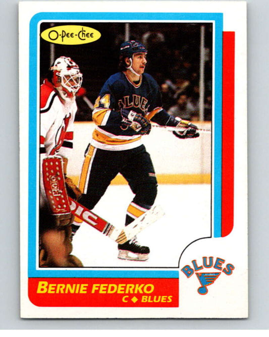 1986-87 O-Pee-Chee #105 Bernie Federko  St. Louis Blues  V63420 Image 1