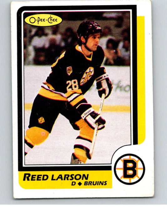 1986-87 O-Pee-Chee #110 Reed Larson  Boston Bruins  V63434 Image 1