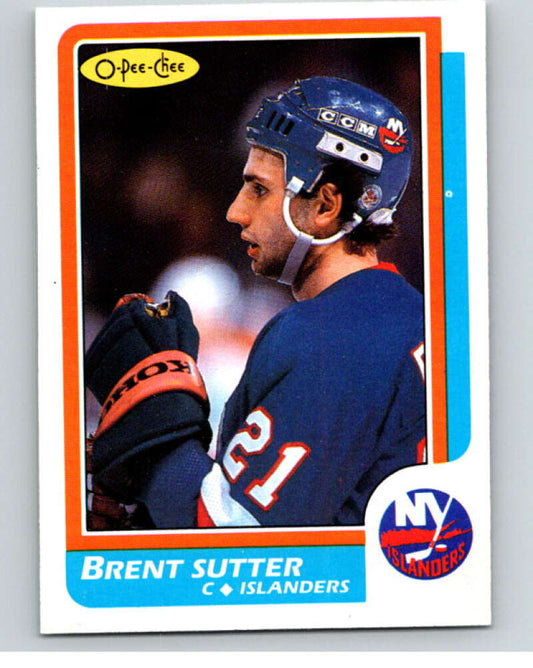 1986-87 O-Pee-Chee #117 Brent Sutter  New York Islanders  V63450 Image 1