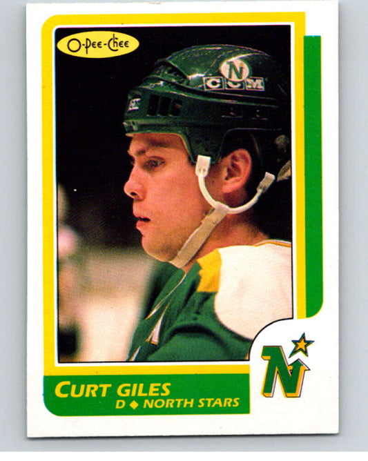 1986-87 O-Pee-Chee #119 Curt Giles  Minnesota North Stars  V63453 Image 1