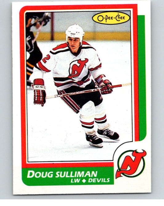 1986-87 O-Pee-Chee #121 Doug Sulliman  New Jersey Devils  V63456 Image 1