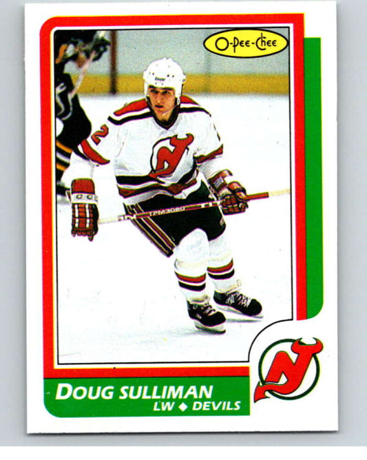 1986-87 O-Pee-Chee #121 Doug Sulliman  New Jersey Devils  V63457 Image 1