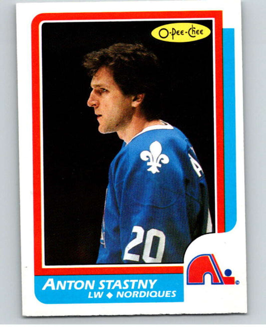 1986-87 O-Pee-Chee #125 Anton Stastny  Quebec Nordiques  V63462 Image 1