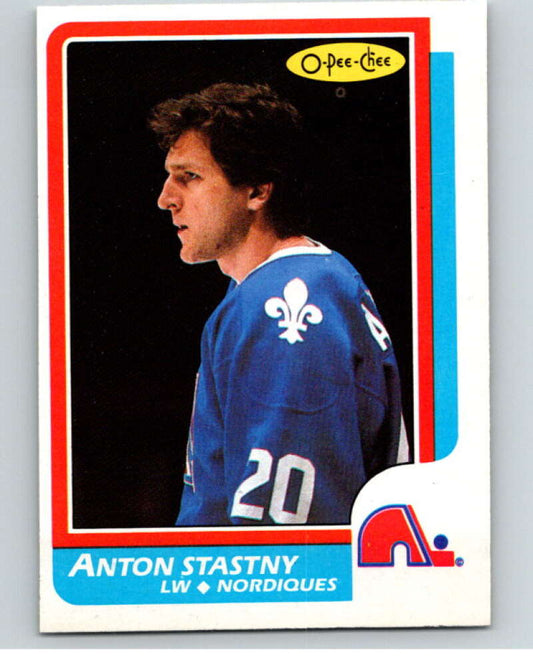 1986-87 O-Pee-Chee #125 Anton Stastny  Quebec Nordiques  V63463 Image 1