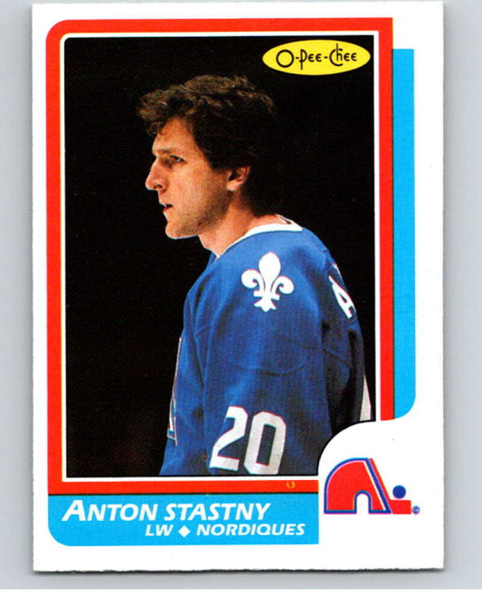 1986-87 O-Pee-Chee #125 Anton Stastny  Quebec Nordiques  V63464 Image 1