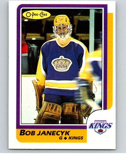 1986-87 O-Pee-Chee #131 Bob Janecyk  Los Angeles Kings  V63479 Image 1