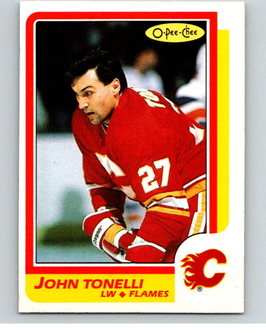 1986-87 O-Pee-Chee #132 John Tonelli  Calgary Flames  V63480 Image 1