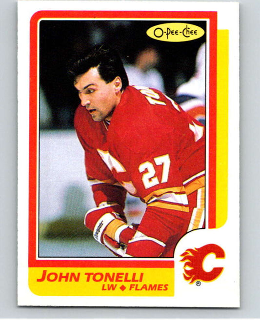 1986-87 O-Pee-Chee #132 John Tonelli  Calgary Flames  V63484 Image 1
