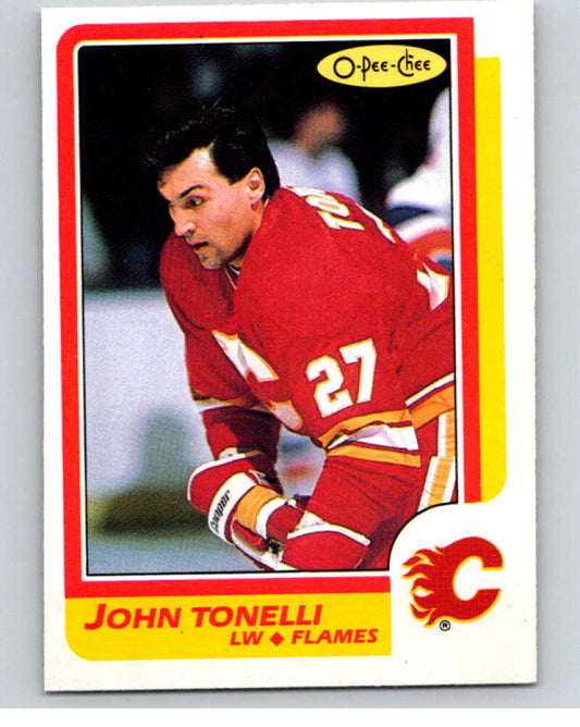 1986-87 O-Pee-Chee #132 John Tonelli  Calgary Flames  V63485 Image 1
