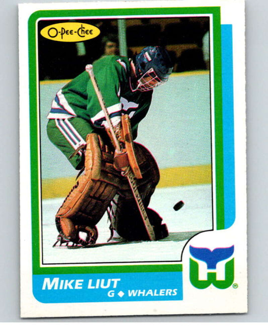 1986-87 O-Pee-Chee #133 Mike Liut  Hartford Whalers  V63486 Image 1
