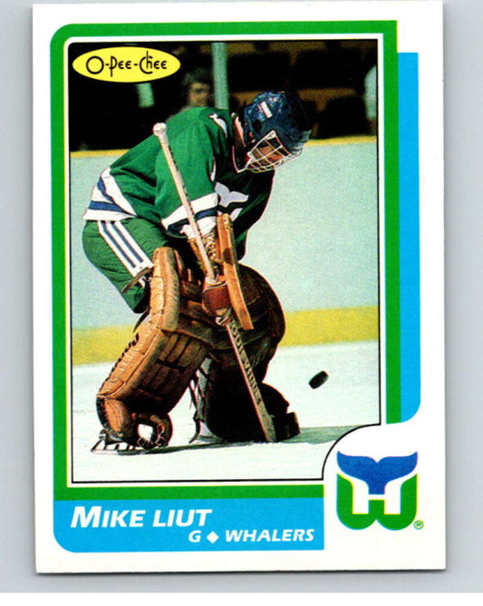 1986-87 O-Pee-Chee #133 Mike Liut  Hartford Whalers  V63487 Image 1
