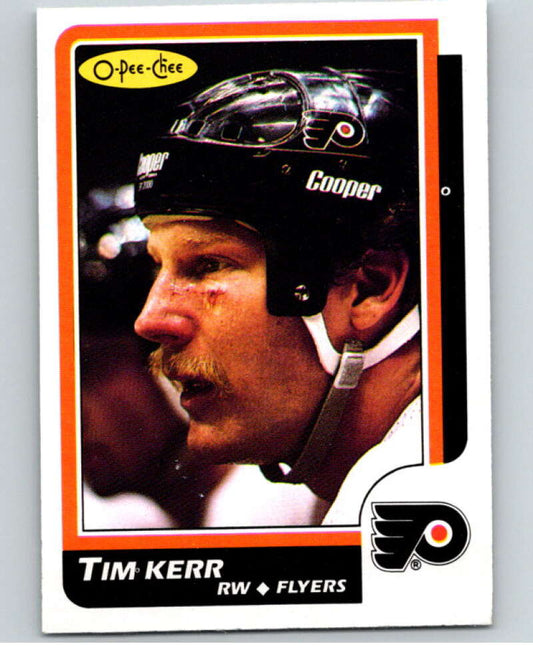 1986-87 O-Pee-Chee #134 Tim Kerr  Philadelphia Flyers  V63490 Image 1