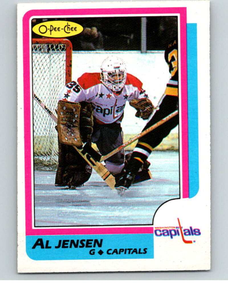 1986-87 O-Pee-Chee #135 Al Jensen  Washington Capitals  V63492 Image 1