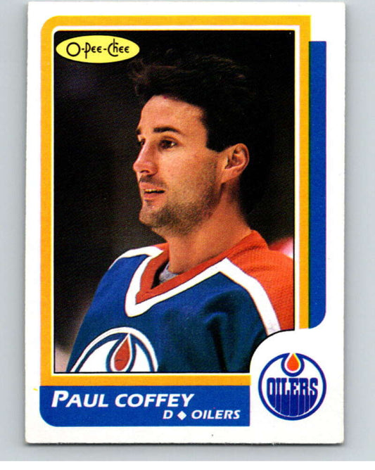 1986-87 O-Pee-Chee #137 Paul Coffey  Edmonton Oilers  V63495 Image 1