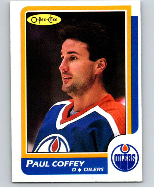 1986-87 O-Pee-Chee #137 Paul Coffey  Edmonton Oilers  V63496 Image 1