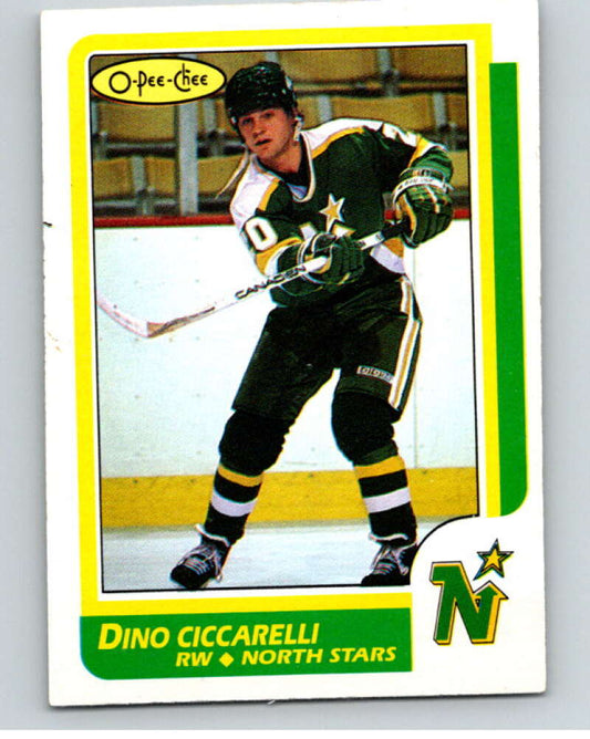 1986-87 O-Pee-Chee #138 Dino Ciccarelli  Minnesota North Stars  V63497 Image 1