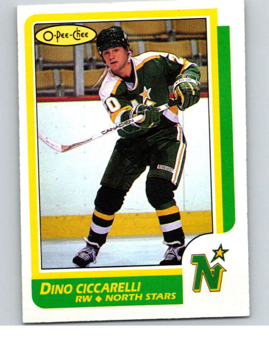 1986-87 O-Pee-Chee #138 Dino Ciccarelli  Minnesota North Stars  V63499 Image 1