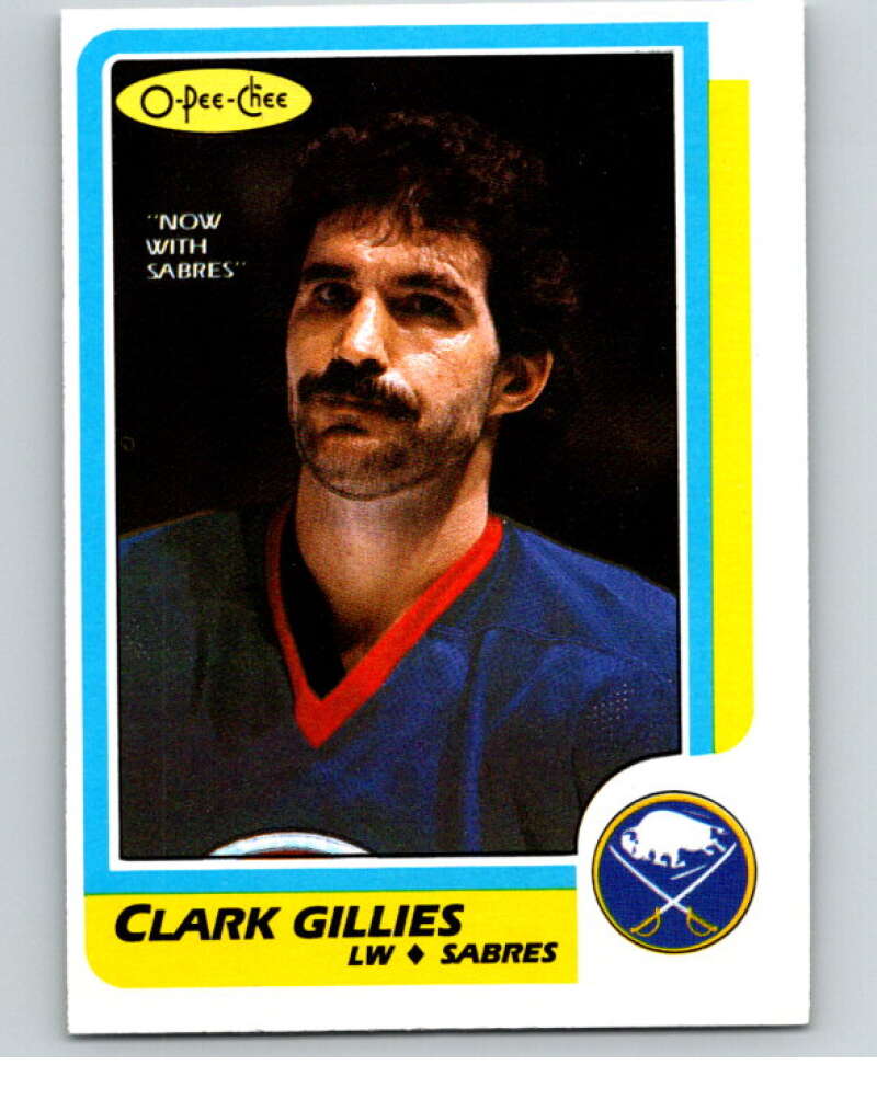 1986-87 O-Pee-Chee #141 Clark Gillies  Buffalo Sabres  V63507 Image 1