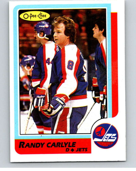 1986-87 O-Pee-Chee #144 Randy Carlyle  Winnipeg Jets  V63512 Image 1