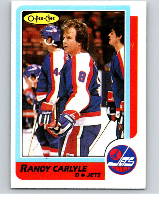 1986-87 O-Pee-Chee #144 Randy Carlyle  Winnipeg Jets  V63513 Image 1