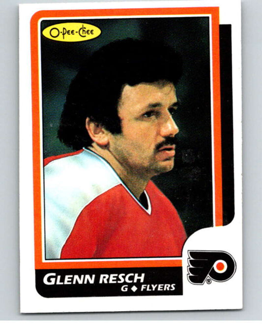 1986-87 O-Pee-Chee #158 Glenn Resch  Philadelphia Flyers  V63534 Image 1