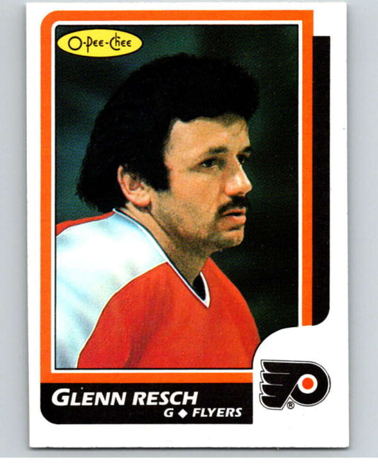 1986-87 O-Pee-Chee #158 Glenn Resch  Philadelphia Flyers  V63535 Image 1