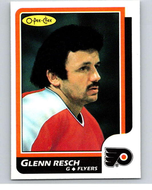 1986-87 O-Pee-Chee #158 Glenn Resch  Philadelphia Flyers  V63536 Image 1