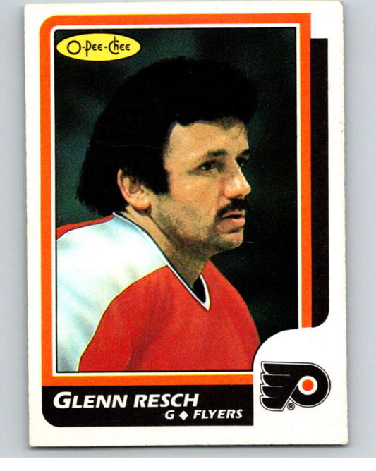 1986-87 O-Pee-Chee #158 Glenn Resch  Philadelphia Flyers  V63537 Image 1