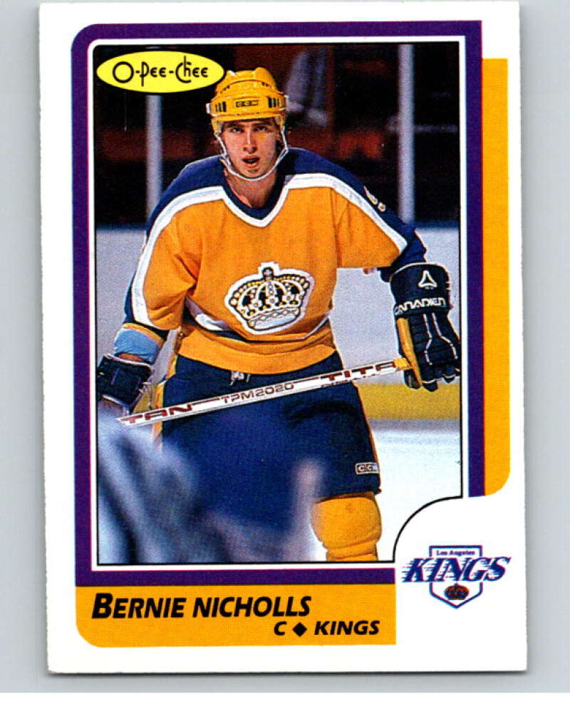 1986-87 O-Pee-Chee #159 Bernie Nicholls  Los Angeles Kings  V63538 Image 1