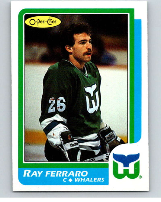 1986-87 O-Pee-Chee #160 Ray Ferraro  RC Rookie Hartford Whalers  V63540 Image 1