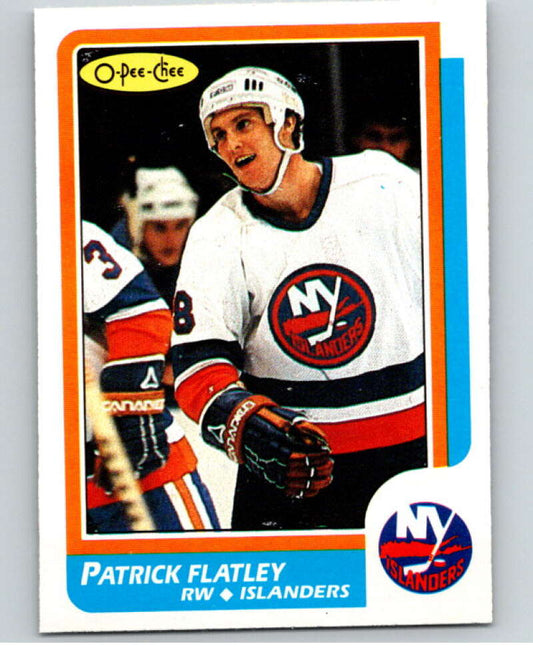 1986-87 O-Pee-Chee #162 Patrick Flatley  New York Islanders  V63543 Image 1