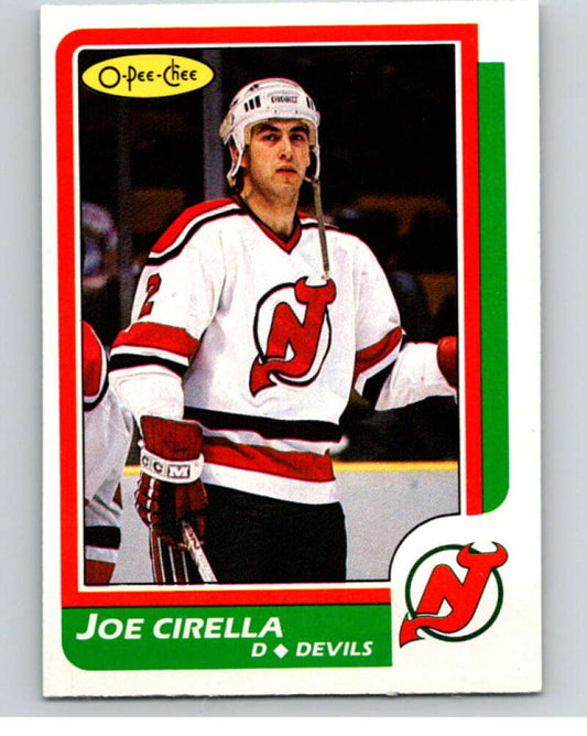1986-87 O-Pee-Chee #163 Joe Cirella  New Jersey Devils  V63545 Image 1