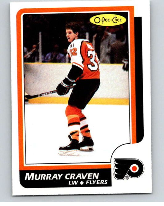1986-87 O-Pee-Chee #167 Murray Craven  Philadelphia Flyers  V63553 Image 1