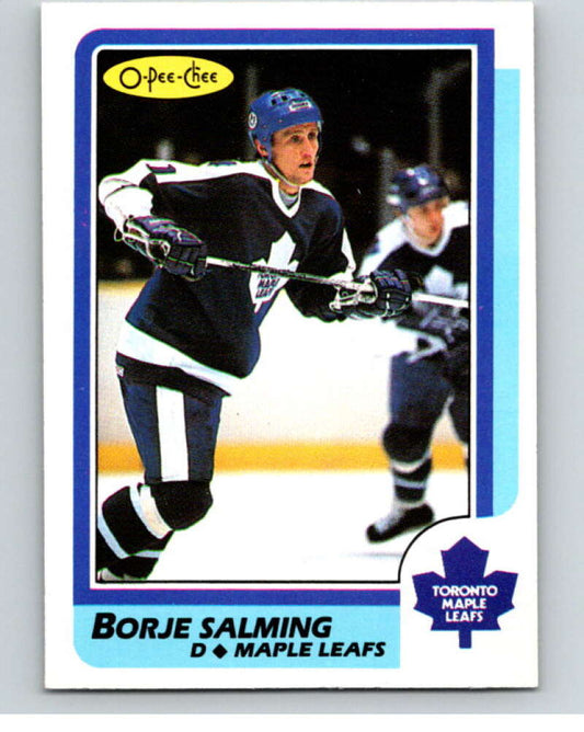 1986-87 O-Pee-Chee #169 Borje Salming  Toronto Maple Leafs  V63557 Image 1
