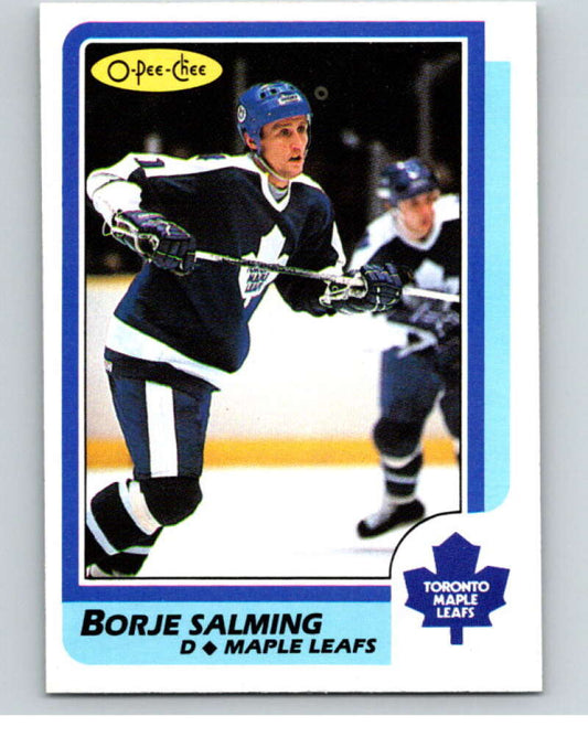 1986-87 O-Pee-Chee #169 Borje Salming  Toronto Maple Leafs  V63558 Image 1