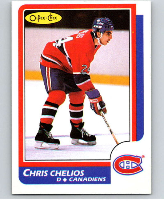 1986-87 O-Pee-Chee #171 Chris Chelios  Montreal Canadiens  V63560 Image 1