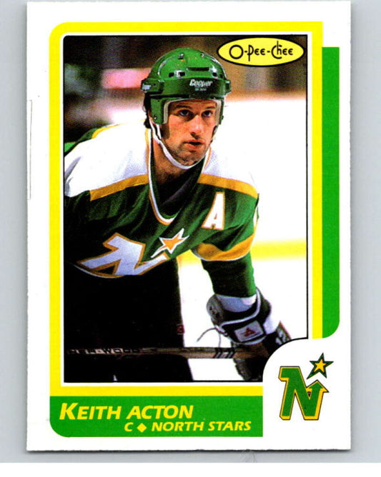 1986-87 O-Pee-Chee #172 Keith Acton  Minnesota North Stars  V63561 Image 1