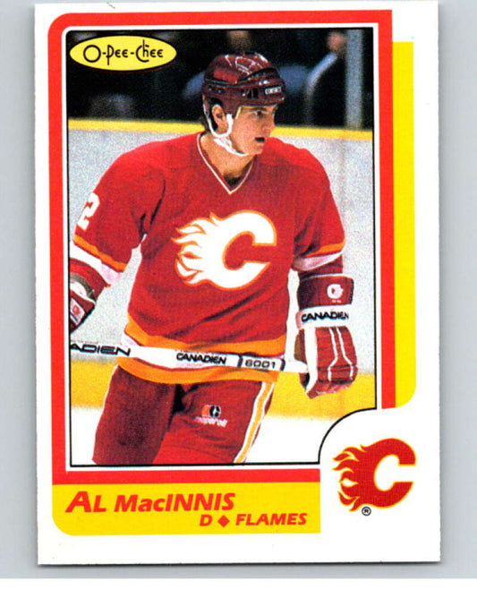 1986-87 O-Pee-Chee #173 Al MacInnis  Calgary Flames  V63562 Image 1