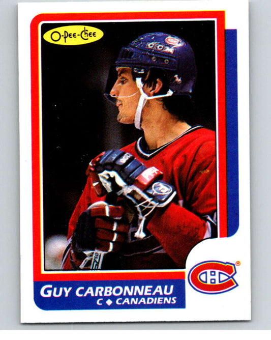 1986-87 O-Pee-Chee #176 Guy Carbonneau  Montreal Canadiens  V63565 Image 1